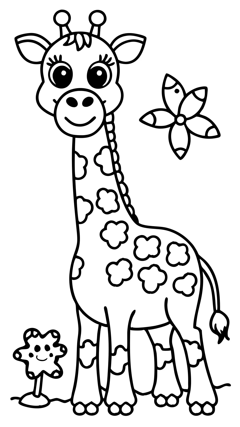 coloriage girafe imprimable